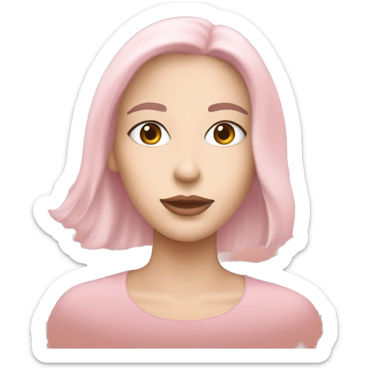 A light pink drawing of a woman, perfect for instastoriesA light pink drawing of a woman, perfect for instastories sticker