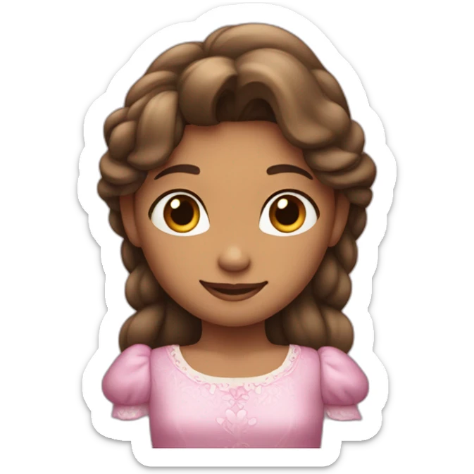 The princess has no brothers or friends and has two parents, but her father's hand appears and her mother's hand does not appear completely on her body  sticker