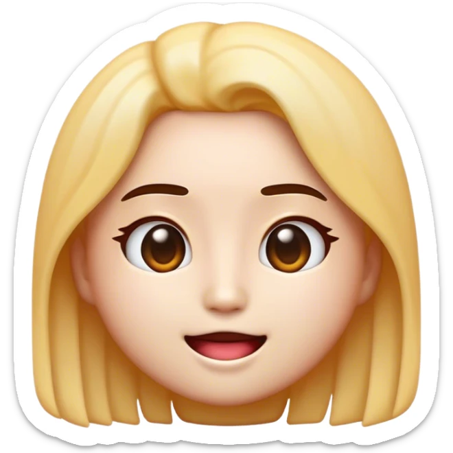 Cinematic Realistic K-pop Pop Culture Emoji, depicted with a modern, stylish portrayal capturing the essence of the K-pop phenomenon rendered with sleek textures and dynamic, vivid lighting. sticker