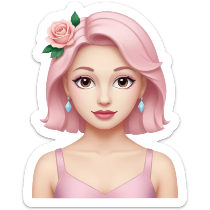 Tins pastels rose Danseuse de jazz contemporain à la peau blanche  sticker