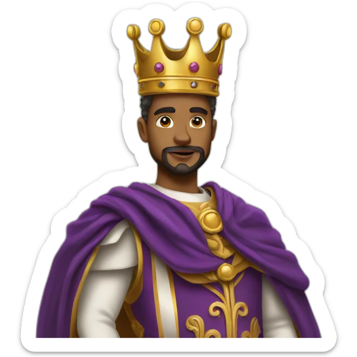 King standing elegant sticker