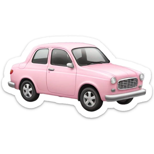 light pink car sticker