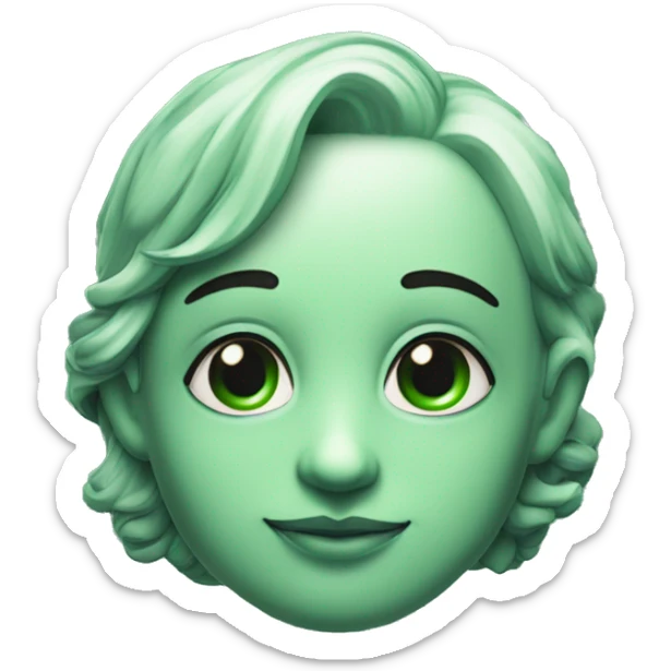 Fine Line de figura de maquina de tatuar en linea verde con fondo negro sticker