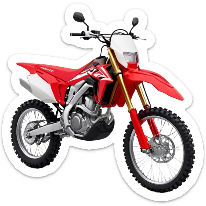 Honda CRF (Dirtbike) - Honda CRF250R (Model Year: 2022) (Iconic colour: Red) sticker