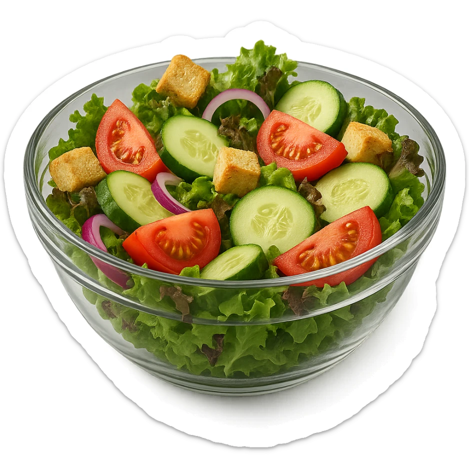 BOWL DI INSALATA,  iperrealistico 4k sticker