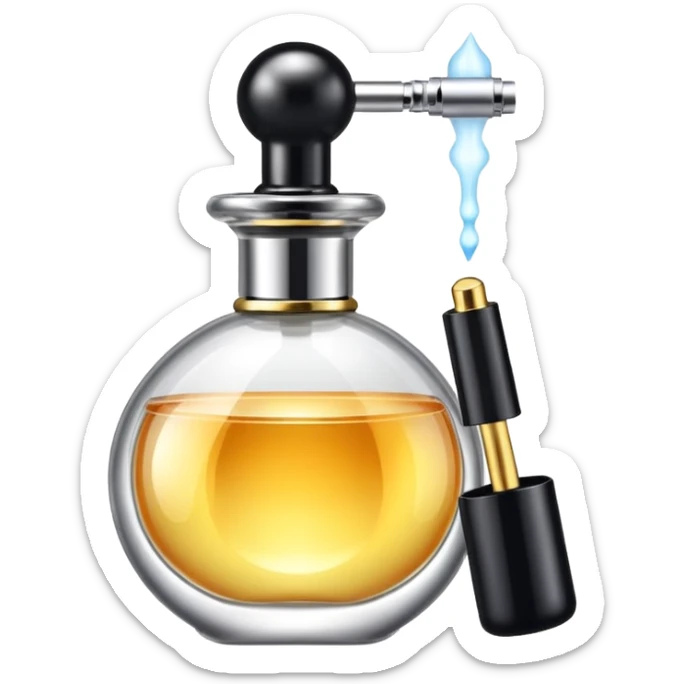 Créame un emogi con el perfume q aparese en los regalos de tiktok sticker