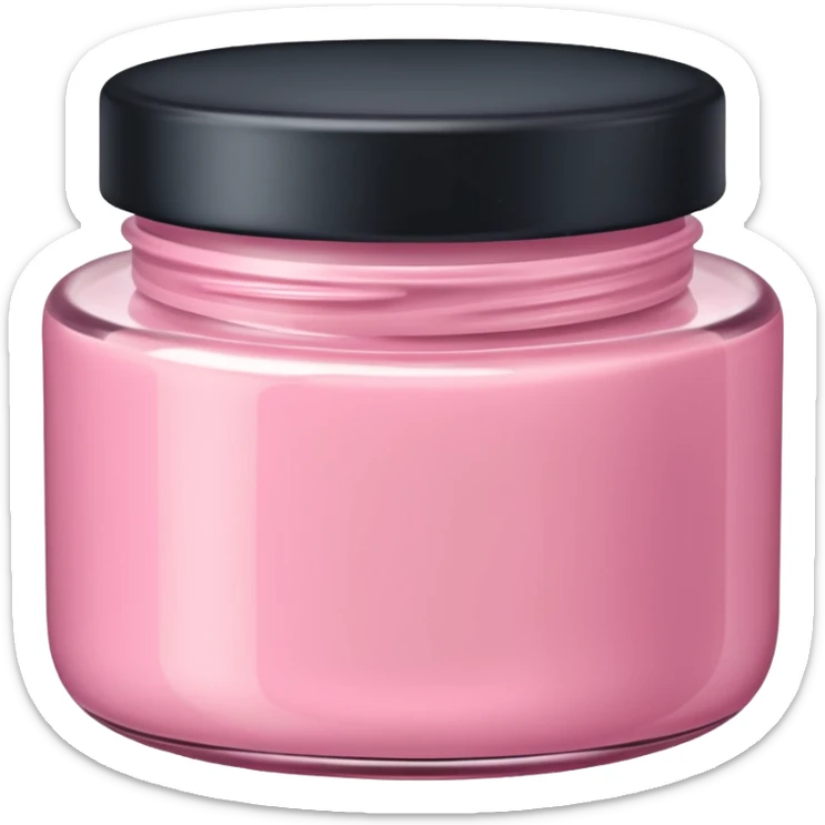 pink body cream  sticker