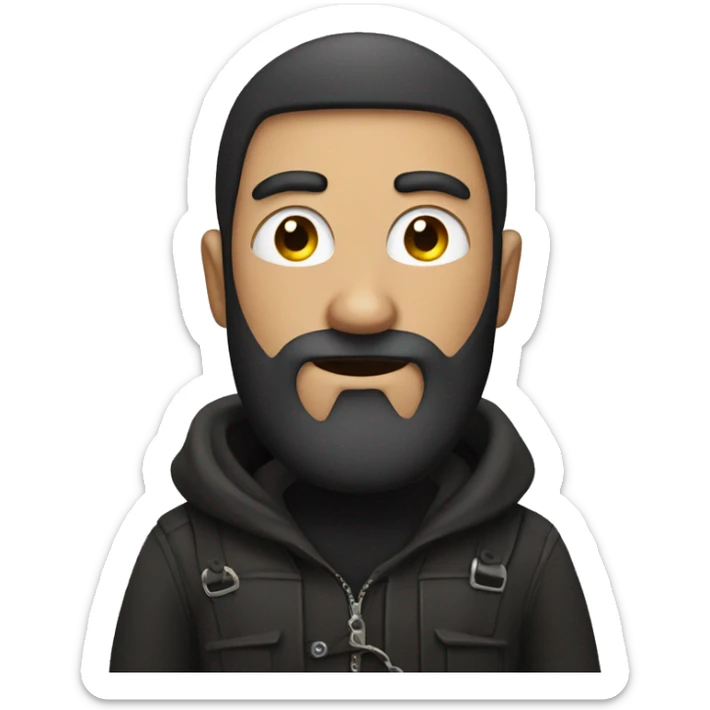 Thief with beard sticker