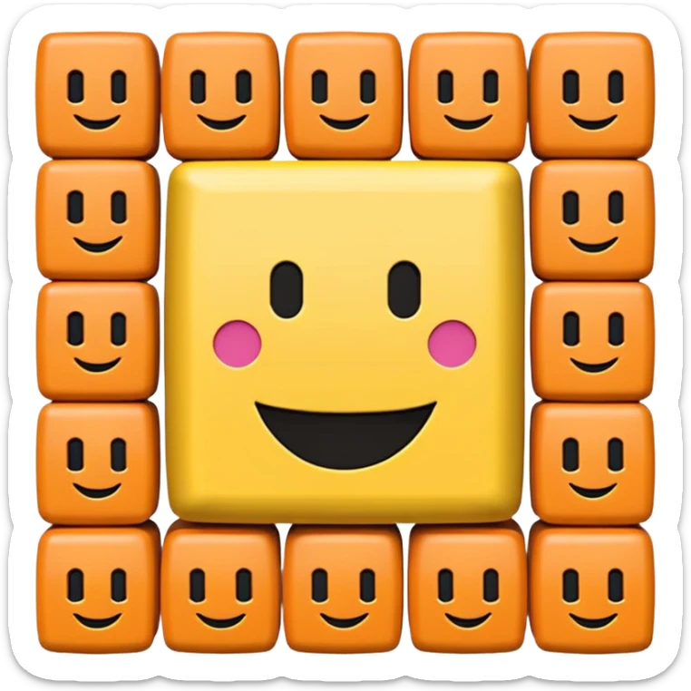 Numberblock 32 is a character made out of 32 blocks in a rectangle and 30 are yellow 2 are orange sticker