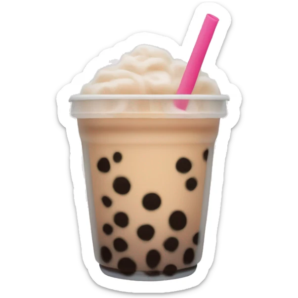 Boba tea sticker