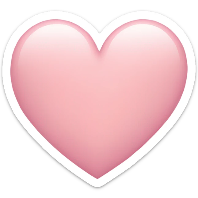 Baby pink heart sticker