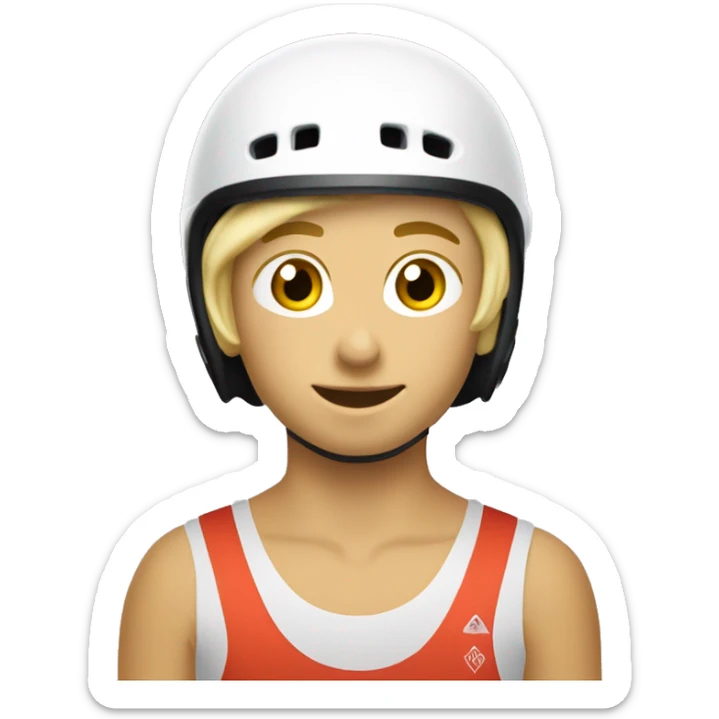 18 year old blond boy alpine slalom ski racing at 60 mph wearing a bib that says Rowmark. sticker