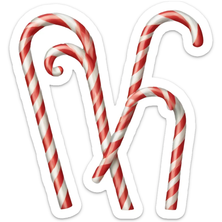 christmas cany cane sticker