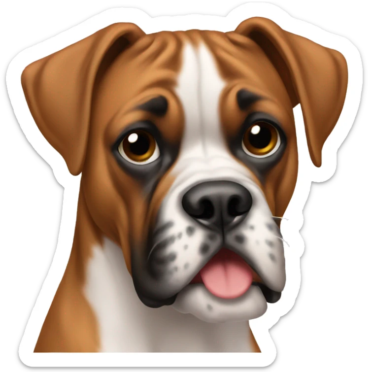 Boxer dog sticker