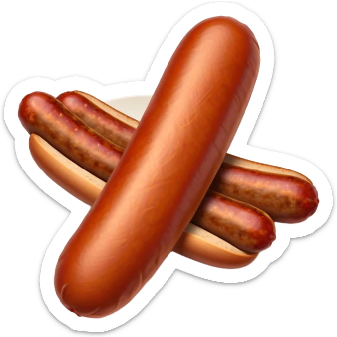 Chorizo Cinematic Realistic Chorizo Dish Emoji, depicted as a single, perfectly spiced sausage, rendered with rich textures and dynamic, appetizing lighting. sticker