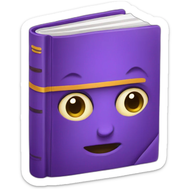 Libro morado sticker