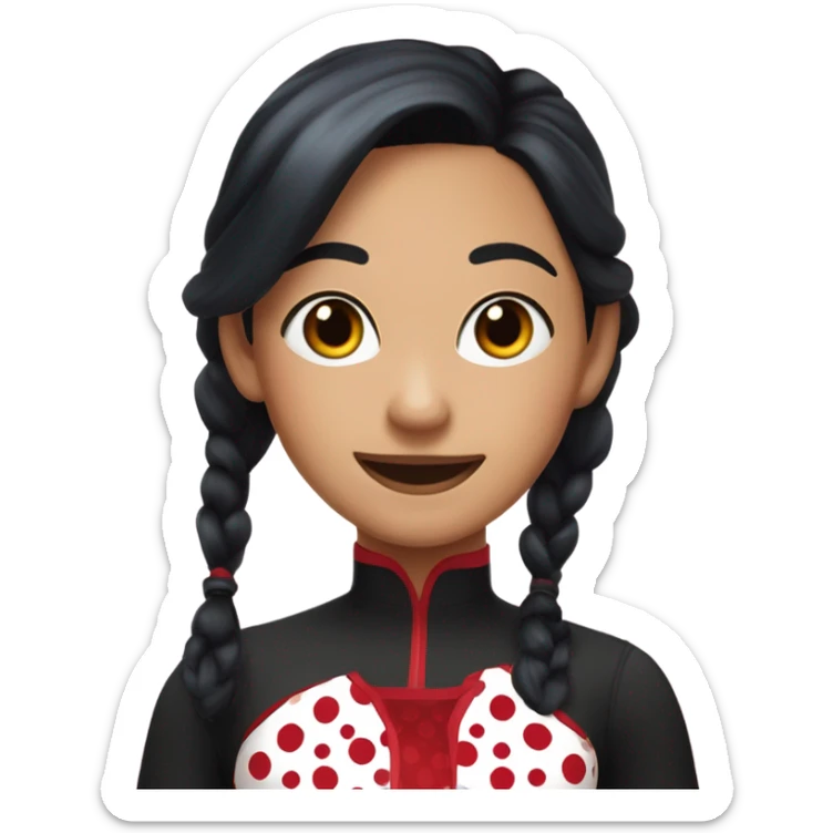 human, Mrinette Dupen Cheng,Ladybug, Miraculous Tales of Ladybug and Cat Noir sticker