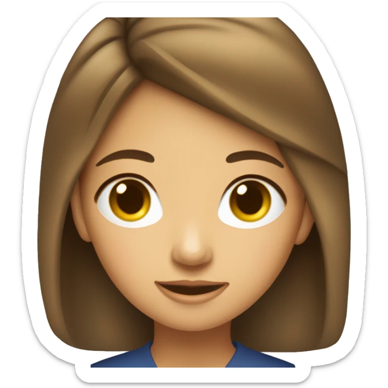 Bonjour ! C’est Ai, la jeune fille du Vietnam avec un carre  sticker