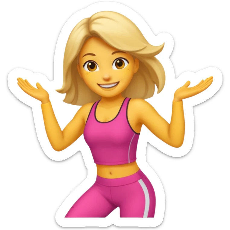 j'ai besoin d'un emoji qui encourage les femme a faire le sport sticker