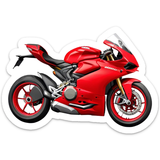 Ducati Panigale (Sportbike) - Ducati Panigale V4 (Model Year: 2022) (Iconic colour: Red) sticker