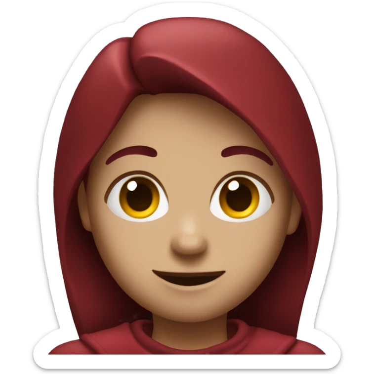 Dark red heart sticker