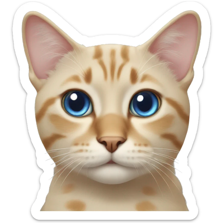 cat with star eyes sticker