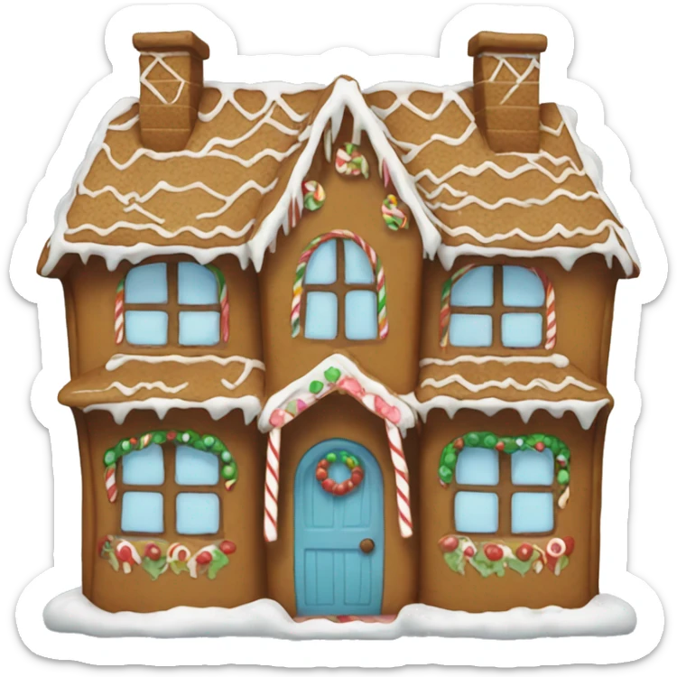 Gingerbread house sticker