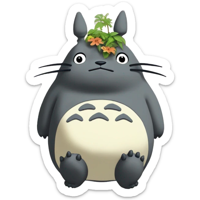 Totoro the main character of the movie of the Studio Ghibli “My Neighbor Totoro” sticker