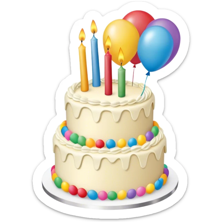 Up movie birthday cake for 20 year-old girl sticker