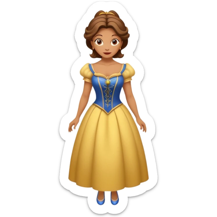A middle-aged lady character from the fairy tale Beauty and the Beast — she was turned into a wardrobe and is around 40 years old. Based on the wardrobe’s original form, she has an anthropomorphic face. sticker