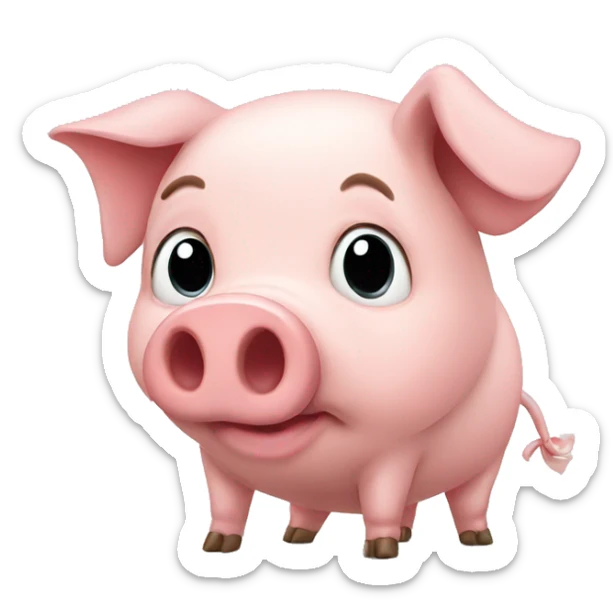 Pig sticker