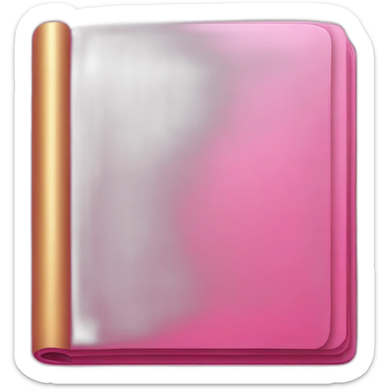 pink book sticker
