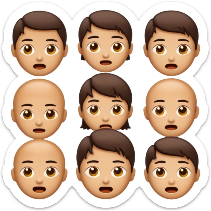 create an emoji set of a cartoonish character from china's bronze age of arts doing different emotions sticker