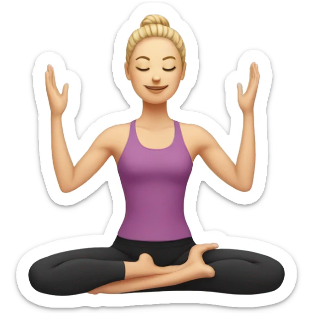 yoga sticker