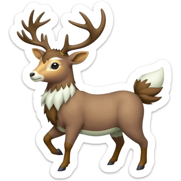 Stantler-Skiddo-Amaura-Mudbray-Sawsbuck-Virizion-fusion  sticker