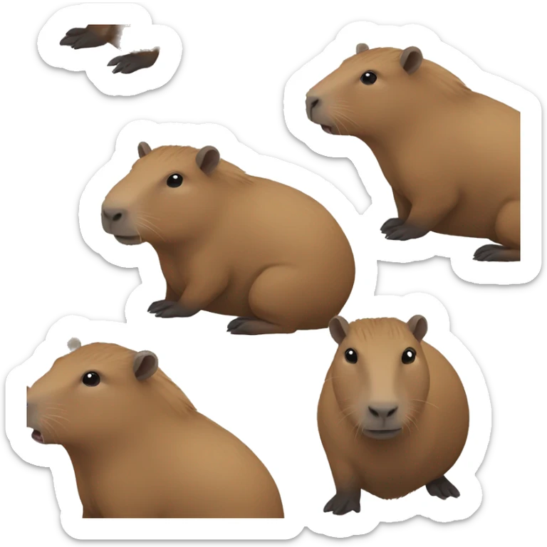 Capybara sticker
