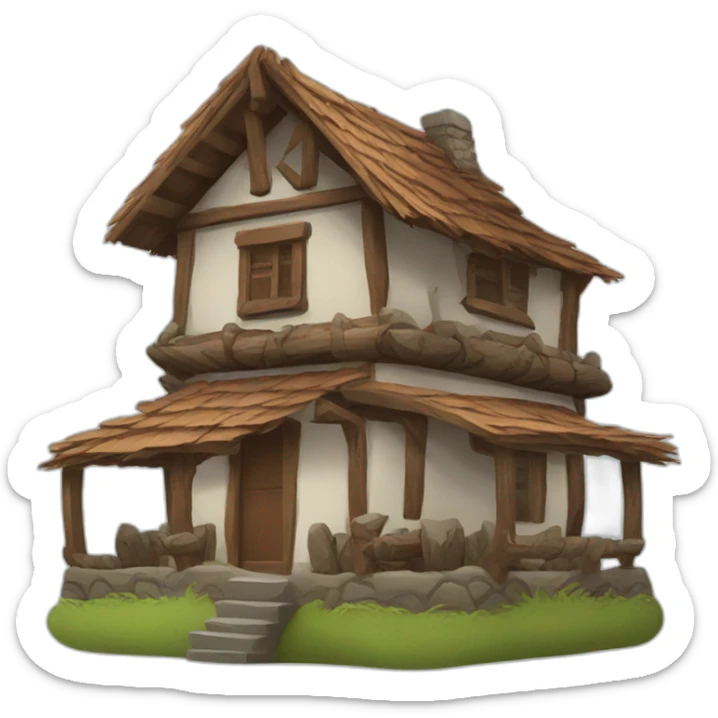 Indian house sticker