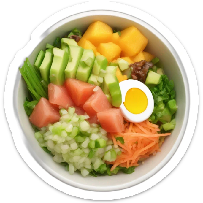 poke bowl sticker