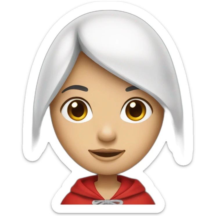 red-ridding-hood-long-straight-black-hair-with-white-streak-hair sticker