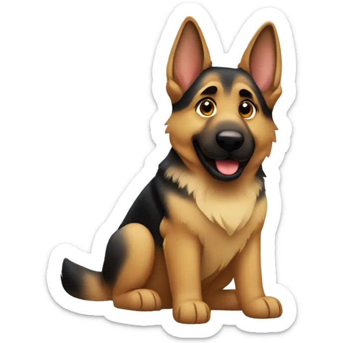 German shepherd  sticker