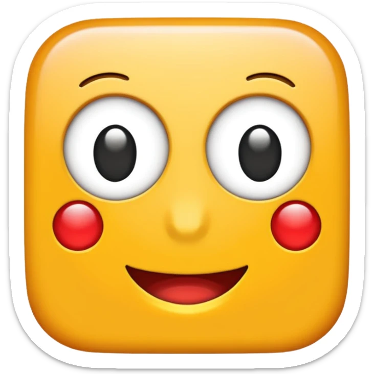 the word BLOG in bright colors, traditional emoji style, transparent background sticker