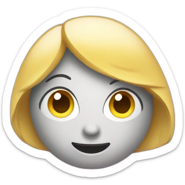 Emoji with sparkles sticker