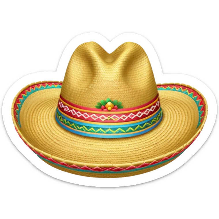 Small sombrero emoji sticker