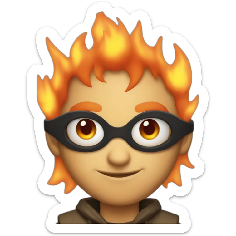 Fire eyes  sticker