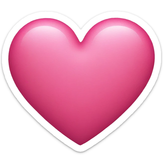 Pink heart sticker