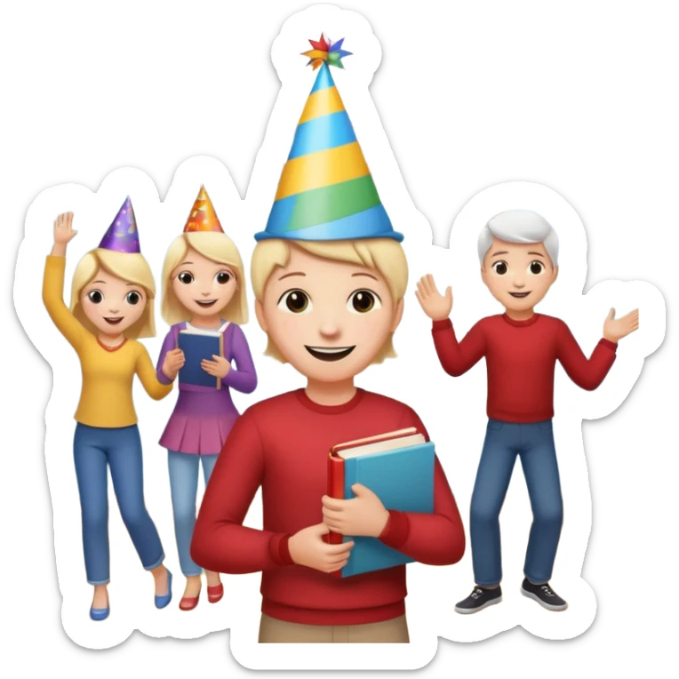 I love working with kids. I'm a teacher.  I love reading books.  I love spending time with my family. I love to dance. sticker