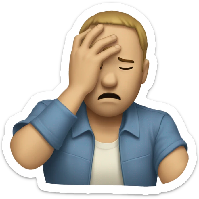 facepalm sticker