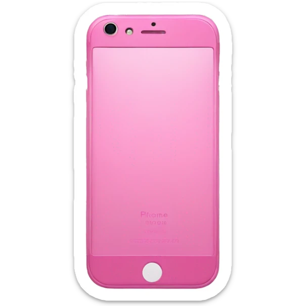 Pink iphone sticker