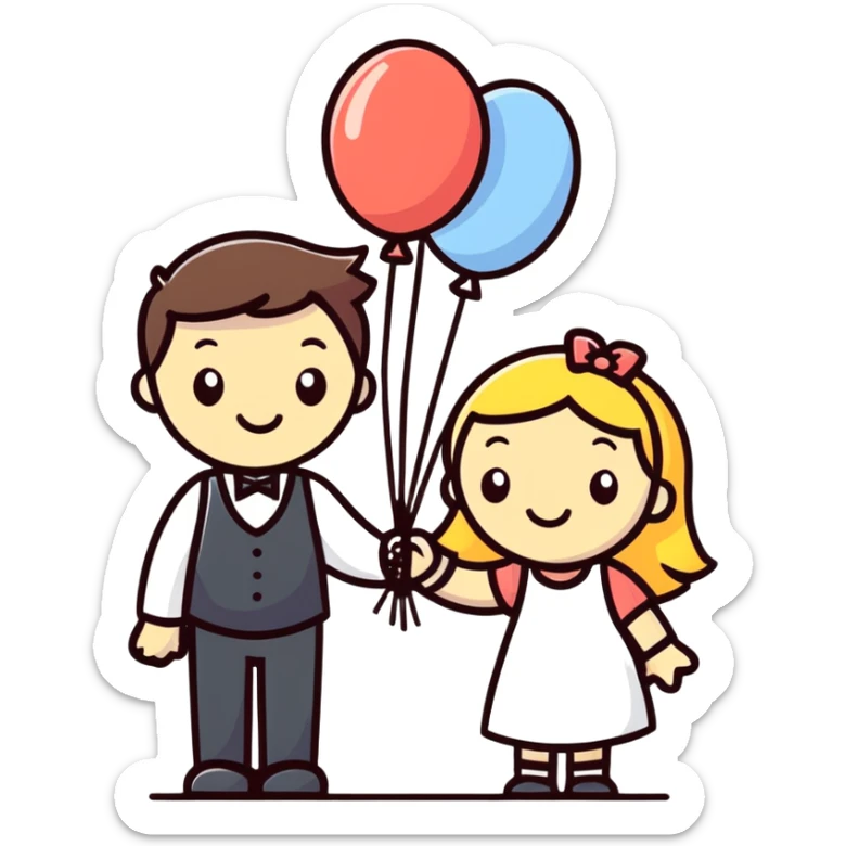 Happy anniversary, Eduardo and Olga, Fernando and Lupe and Henry and Nana sticker