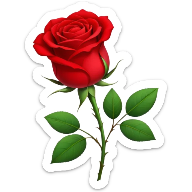 Rose sticker